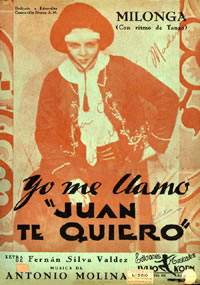 Cover to original sheet music, c. 1934